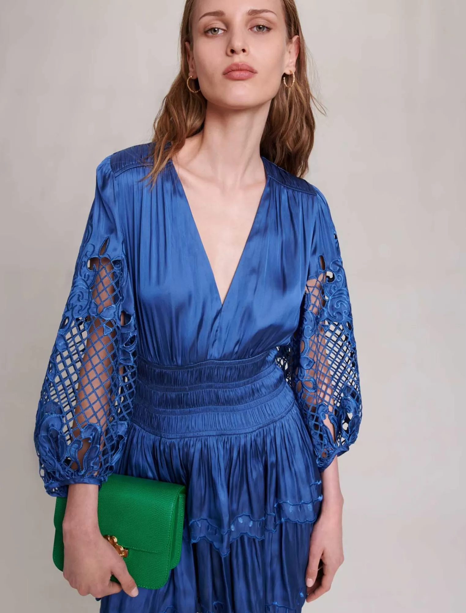 Women Maje Rudmi Short Satin Dress