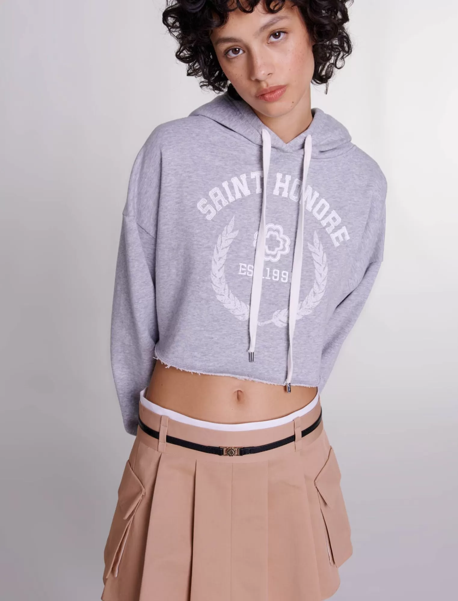 Women Maje Saint Honore Cropped Sweatshirt