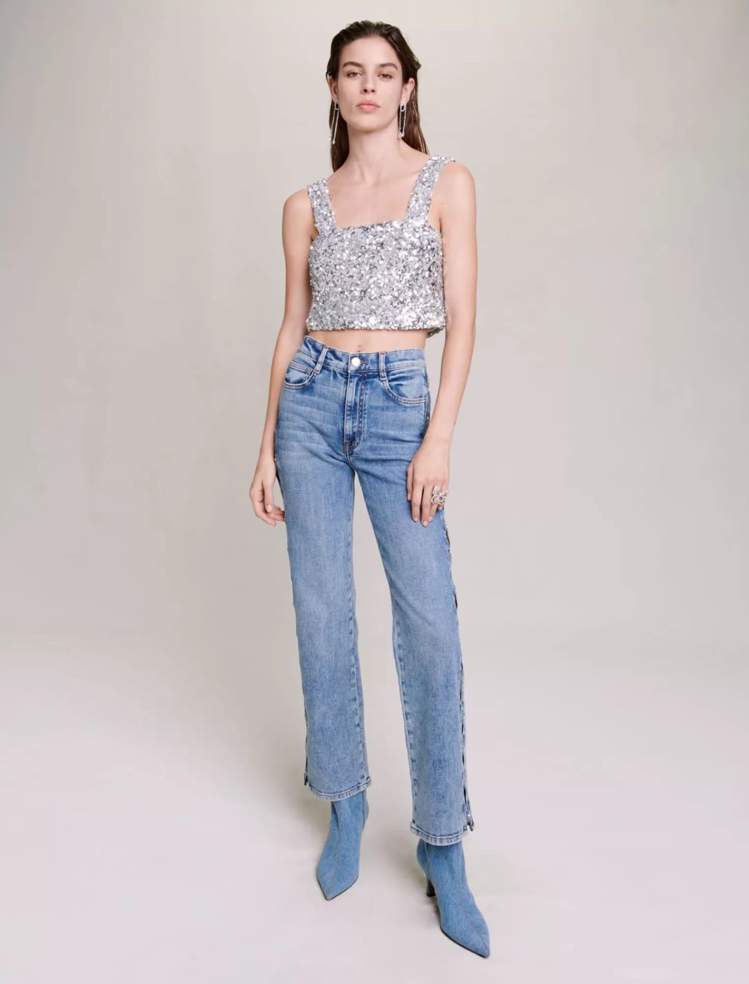 Women Maje Sequin Top