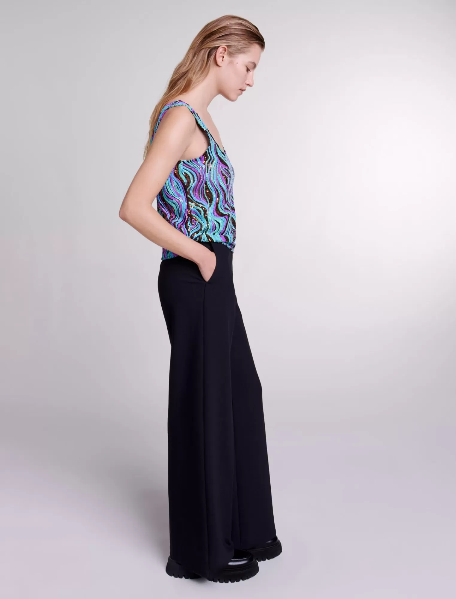 Women Maje Sequin Top