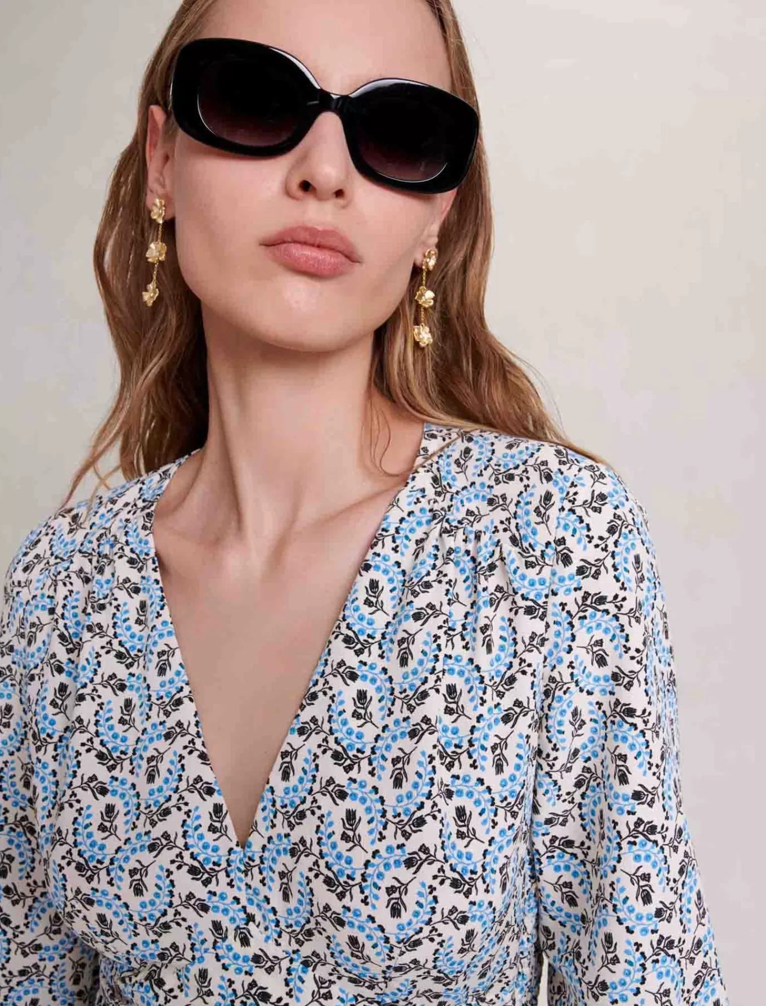 Women Maje Short Crepe Dress