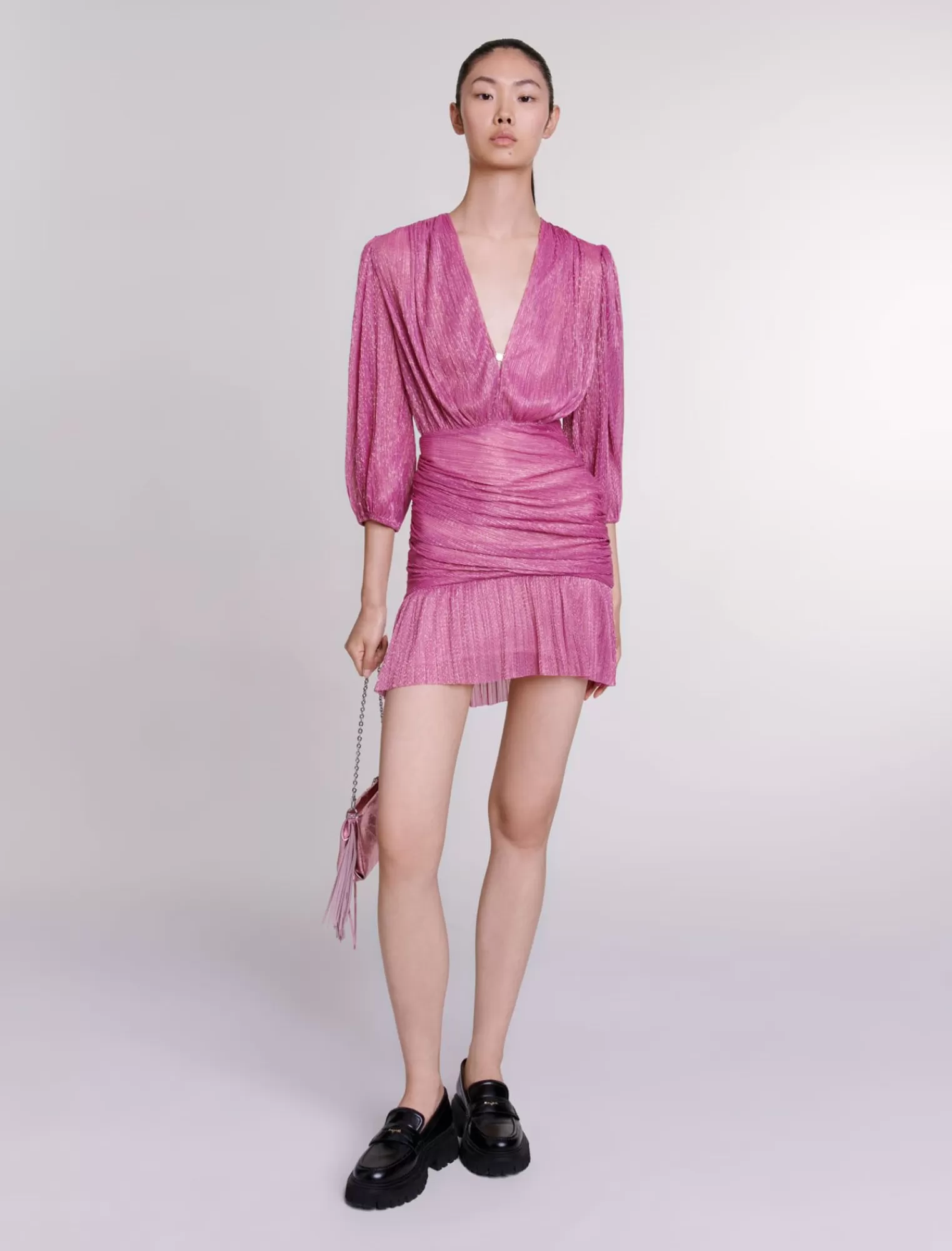 Women Maje Short Draped Dress