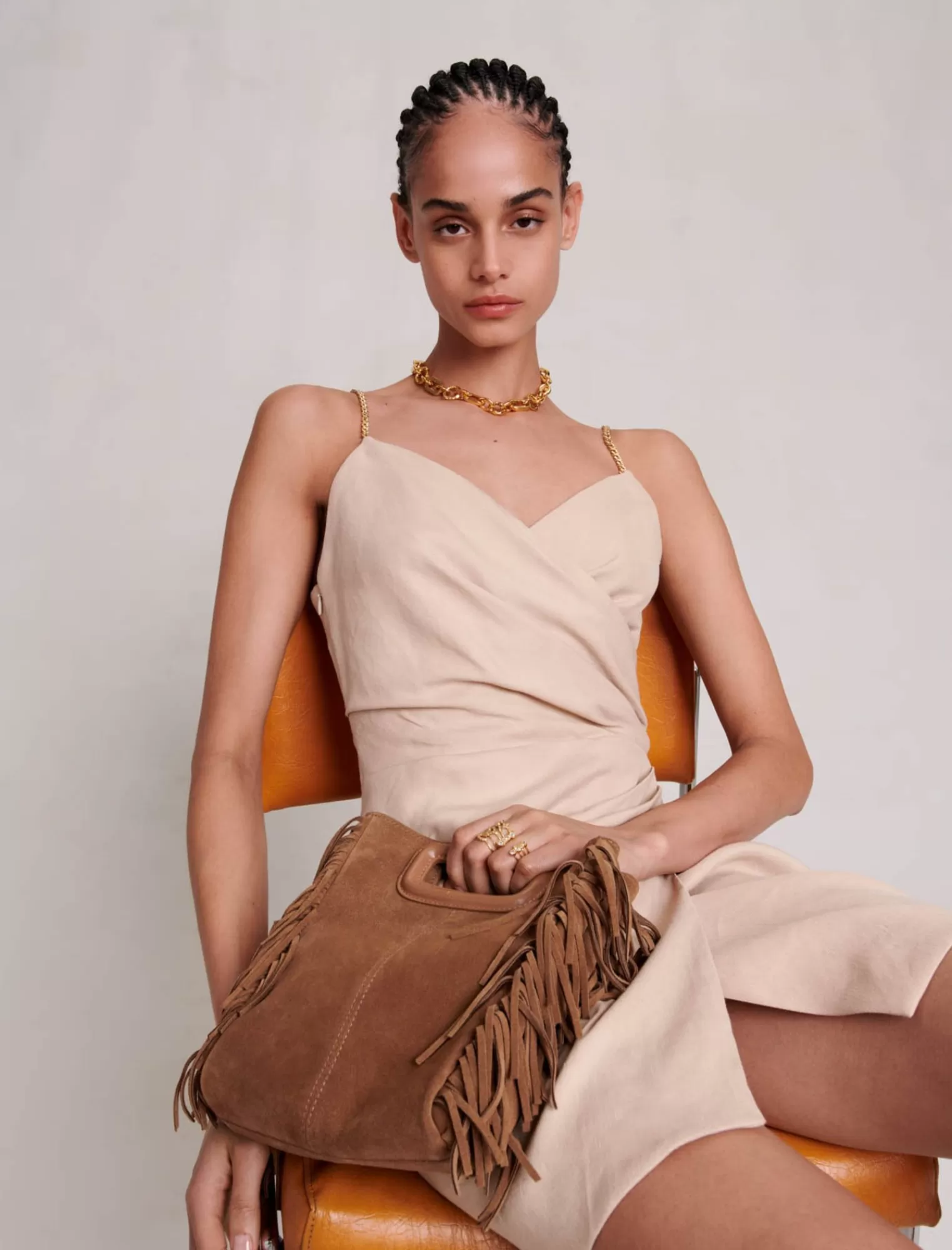 Women Maje Short Draped Dress