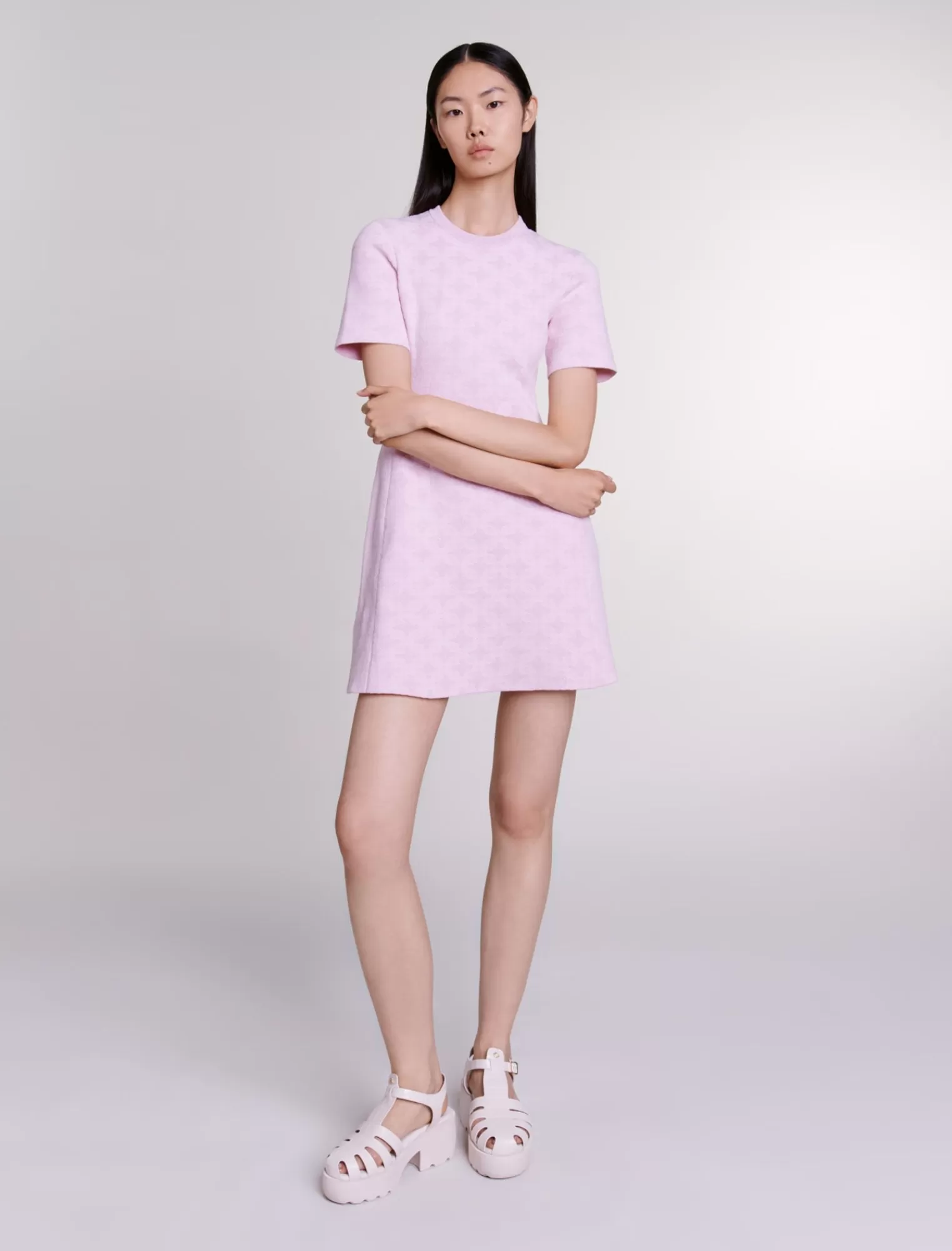 Women Maje Short Jacquard Knit Dress