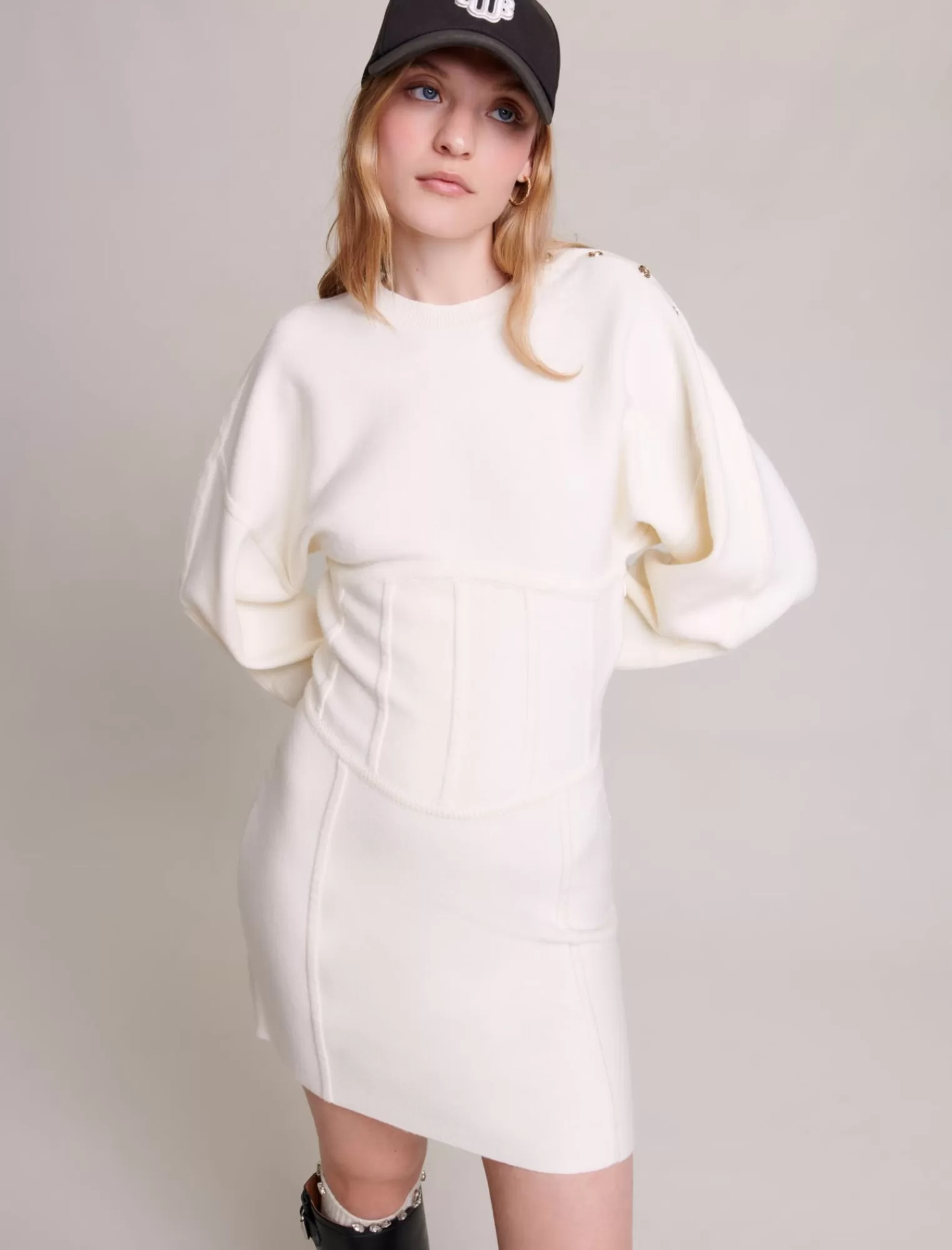 Women Maje Short Knitted Dress