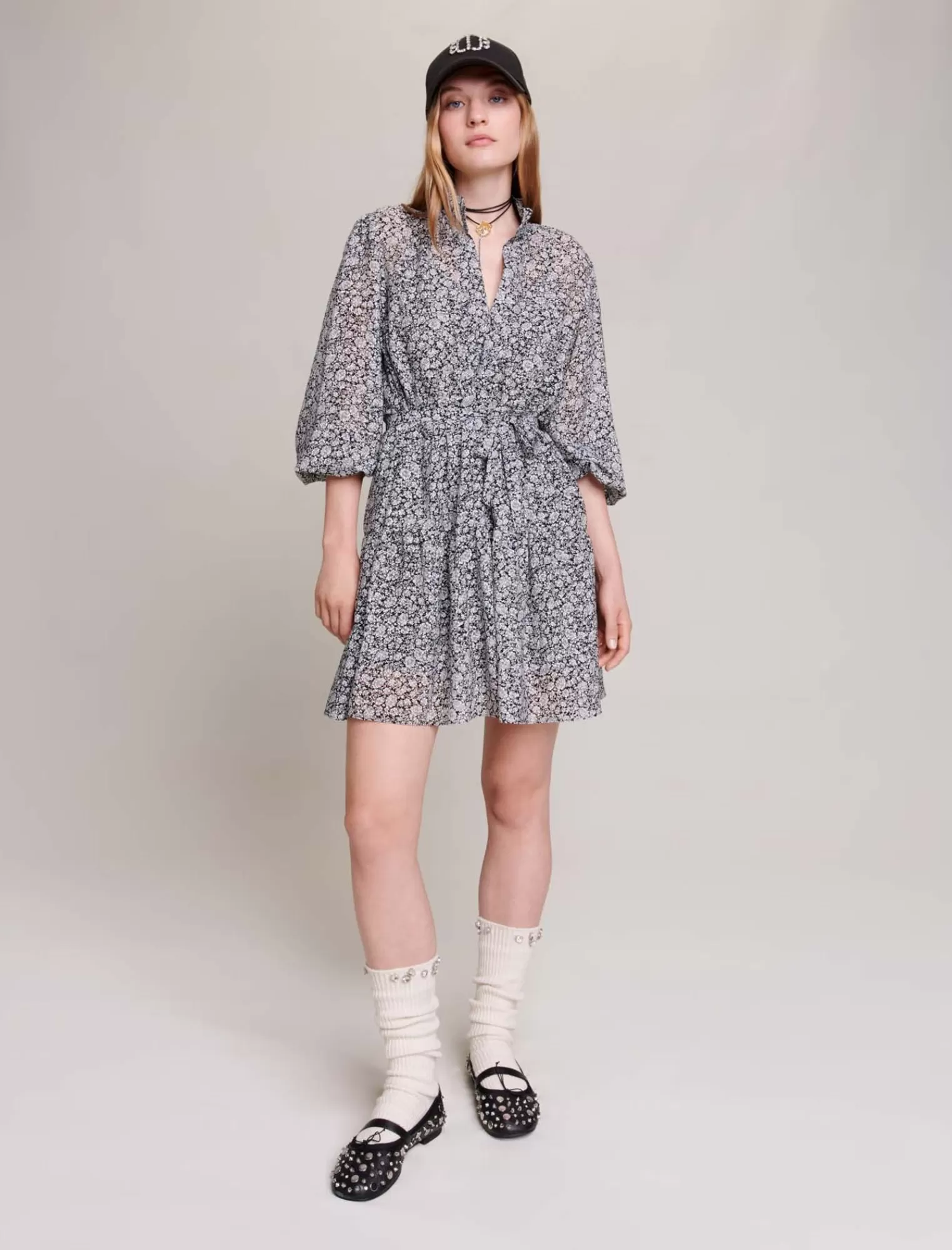 Women Maje Short Patterned Dress