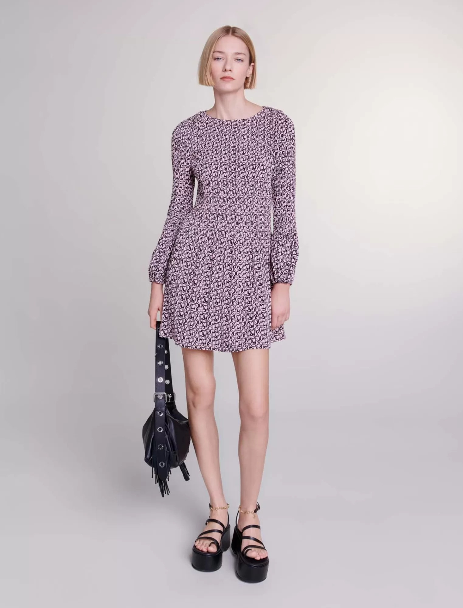 Women Maje Short Patterned Dress