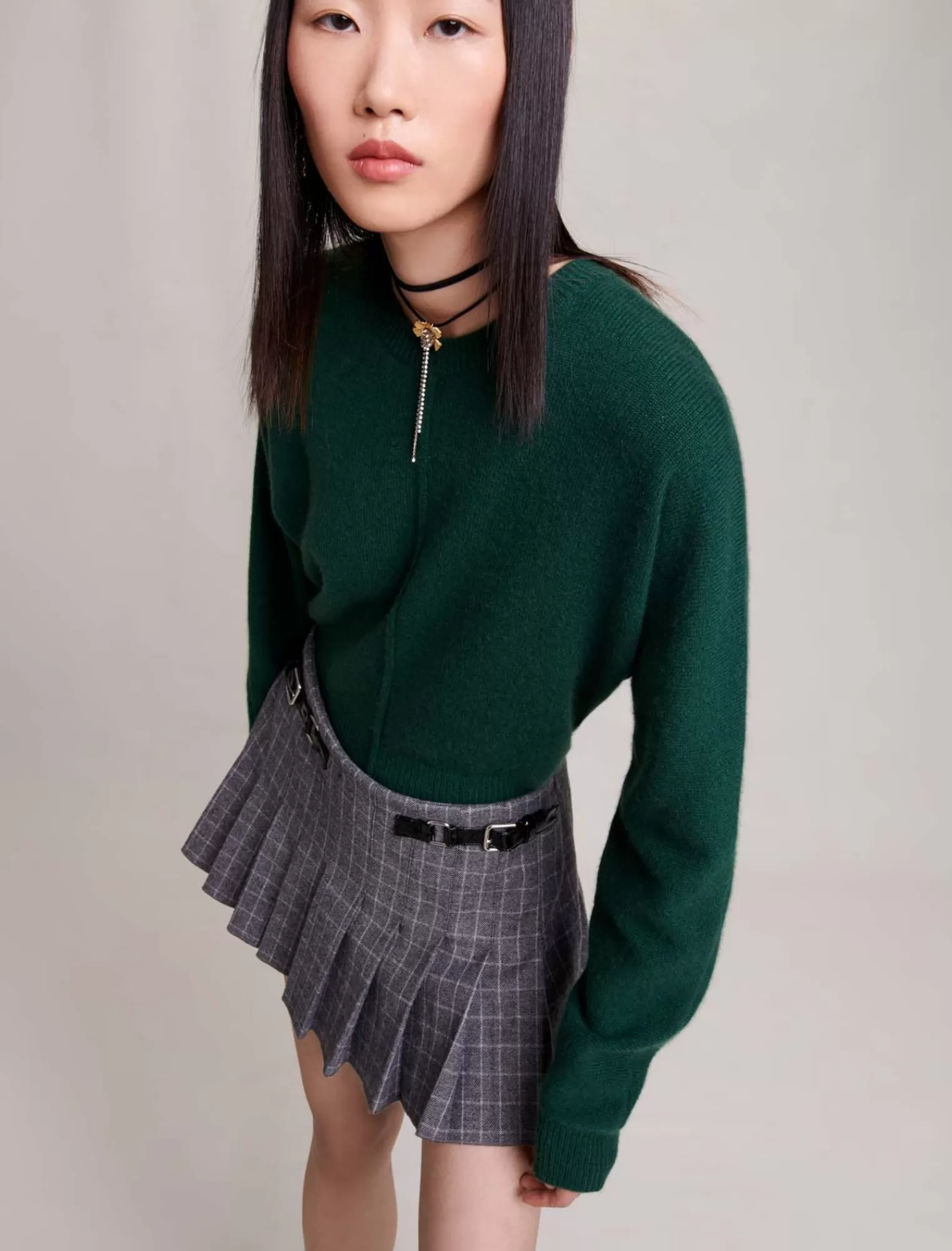 Women Maje Short Pleated Skirt