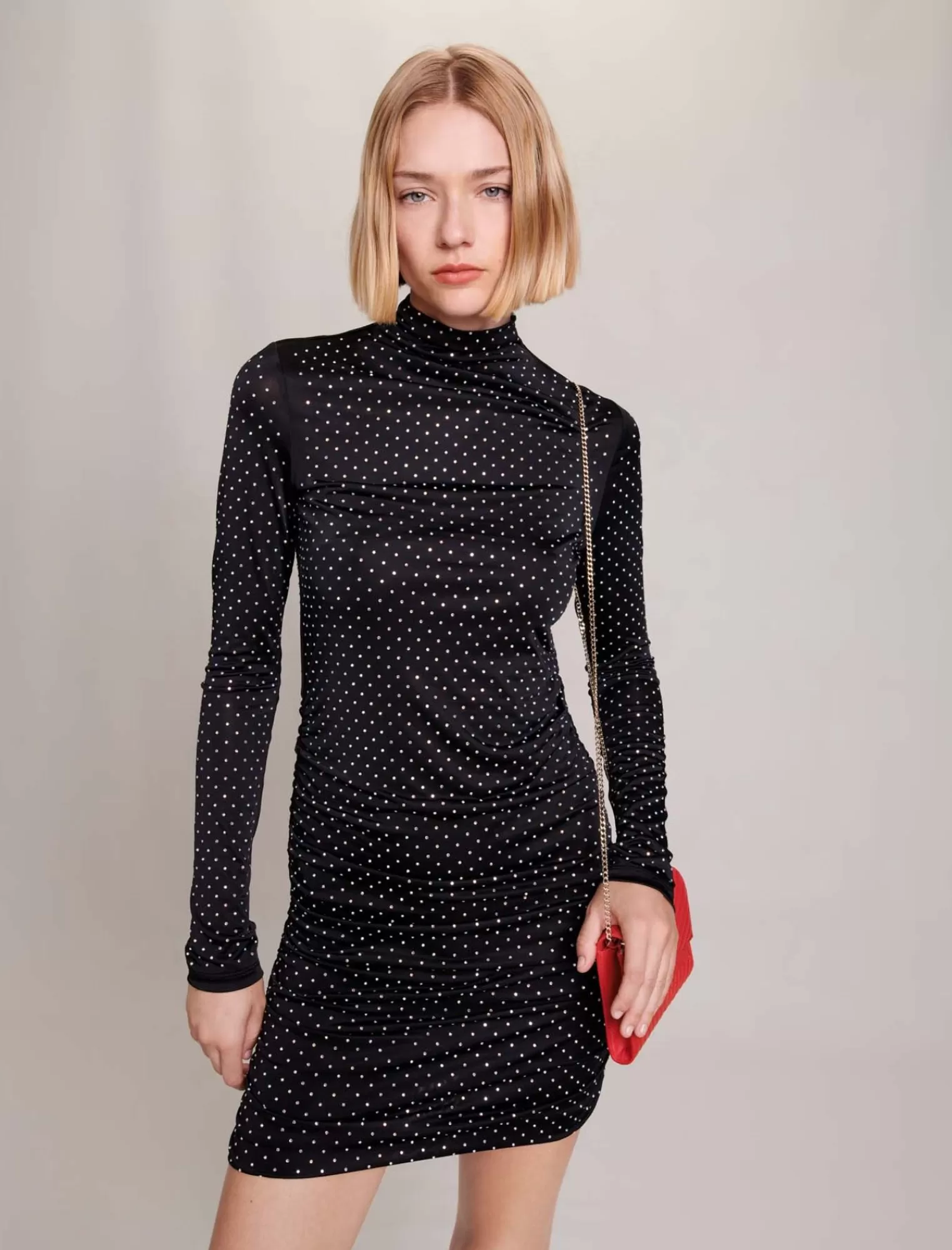 Women Maje Short Rhinestone Dress