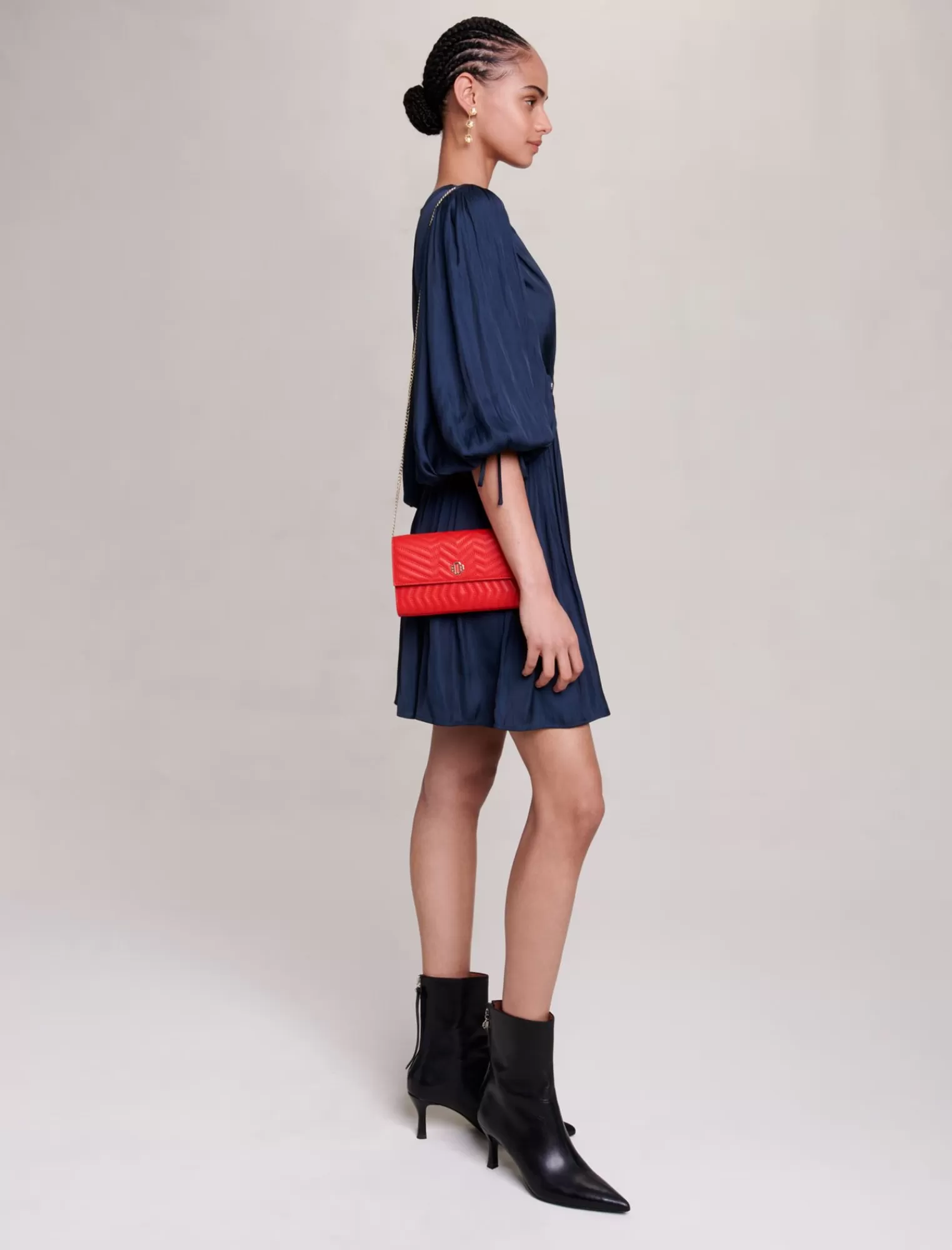 Women Maje Short Satin Dress