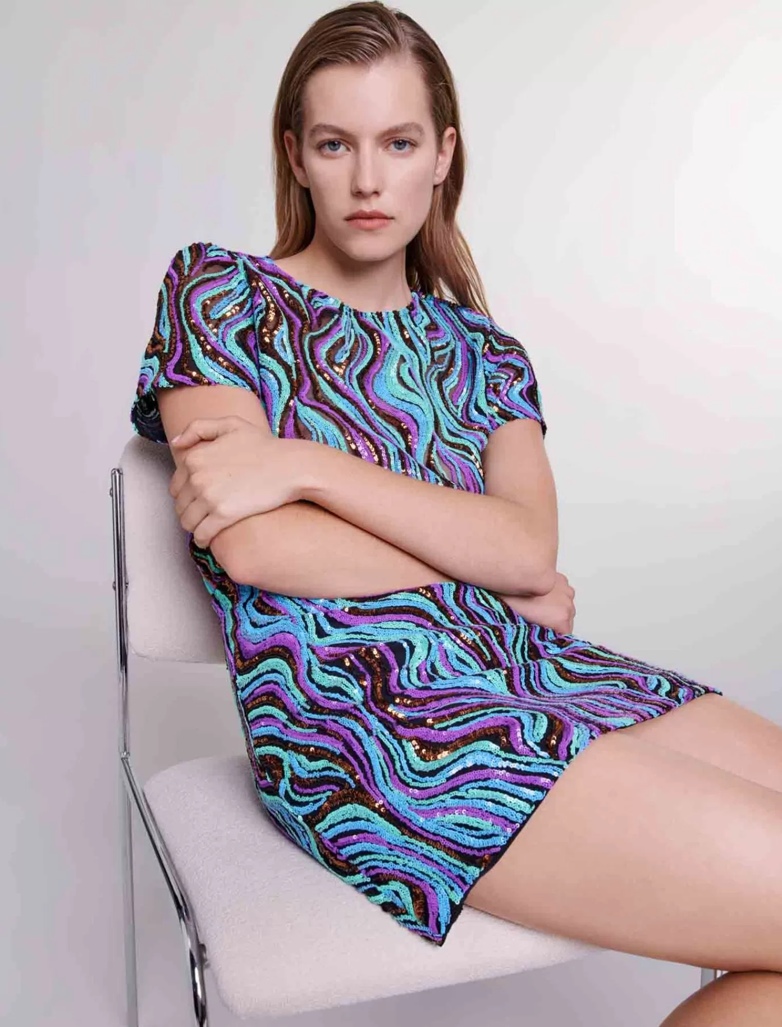 Women Maje Short Sequin Dress
