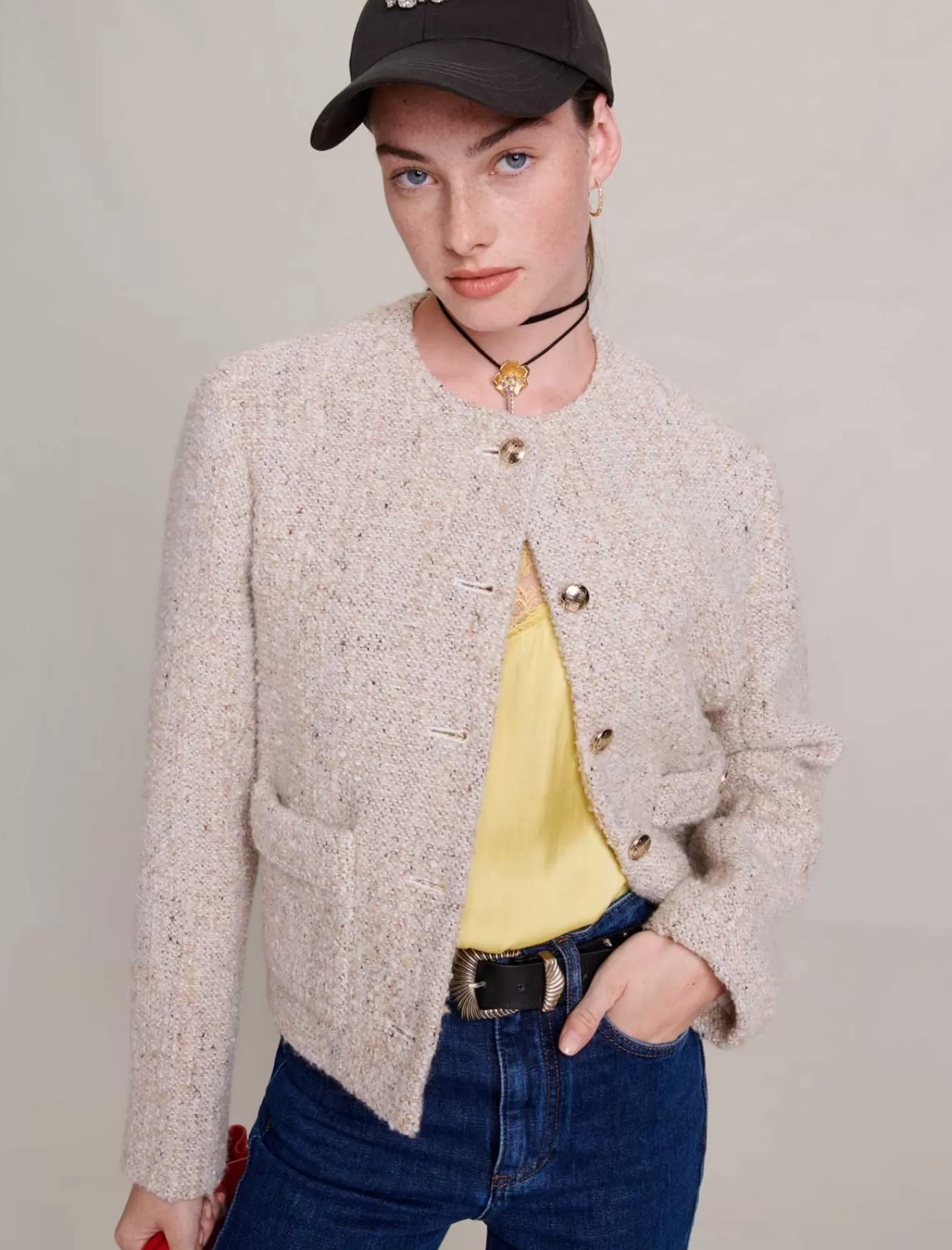 Women Maje Short Straight Fit Jacket