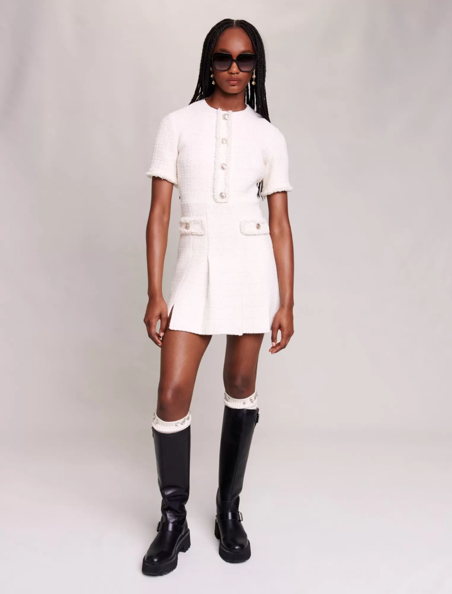 Women Maje Short Tweed Dress