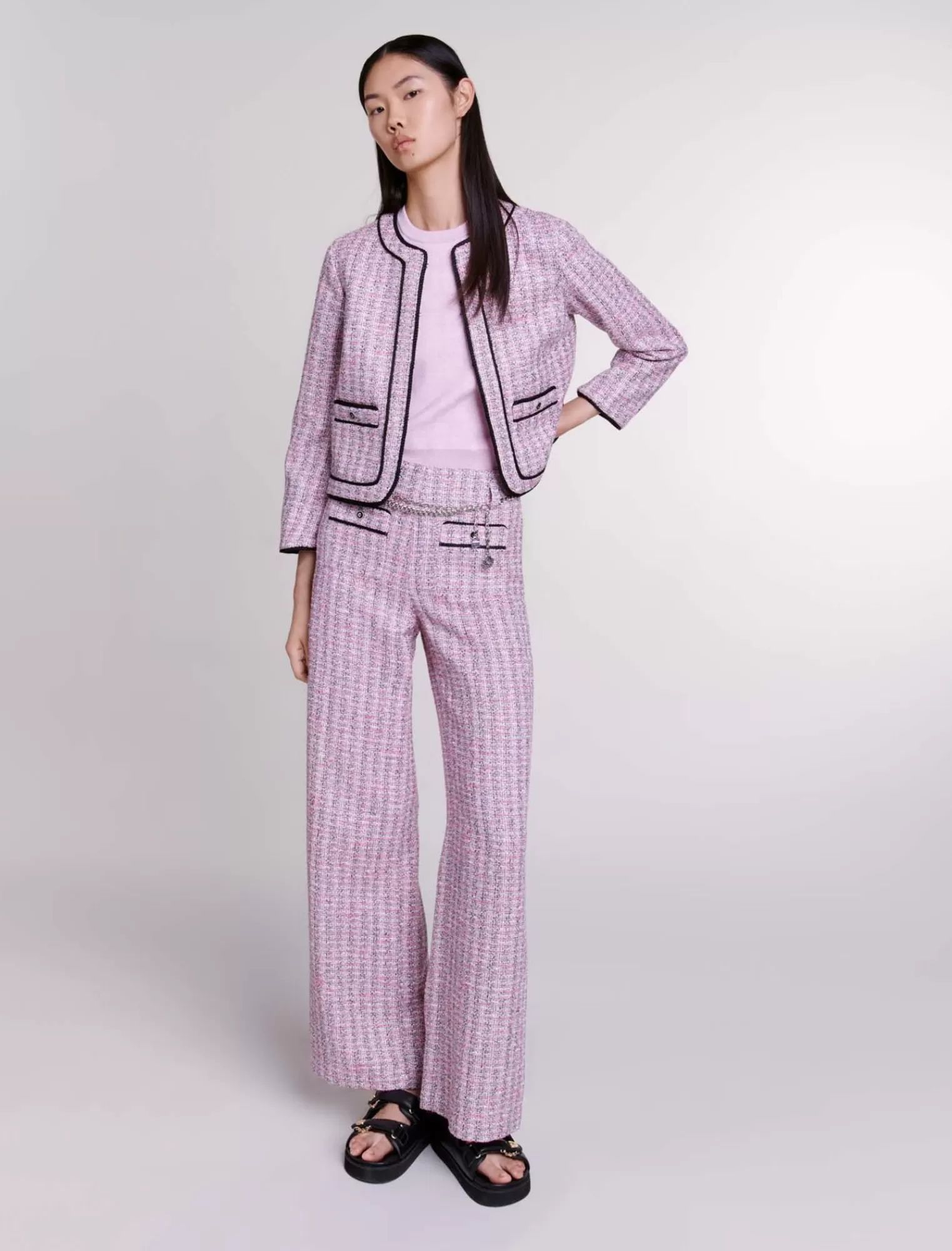 Women Maje Short Tweed Jacket