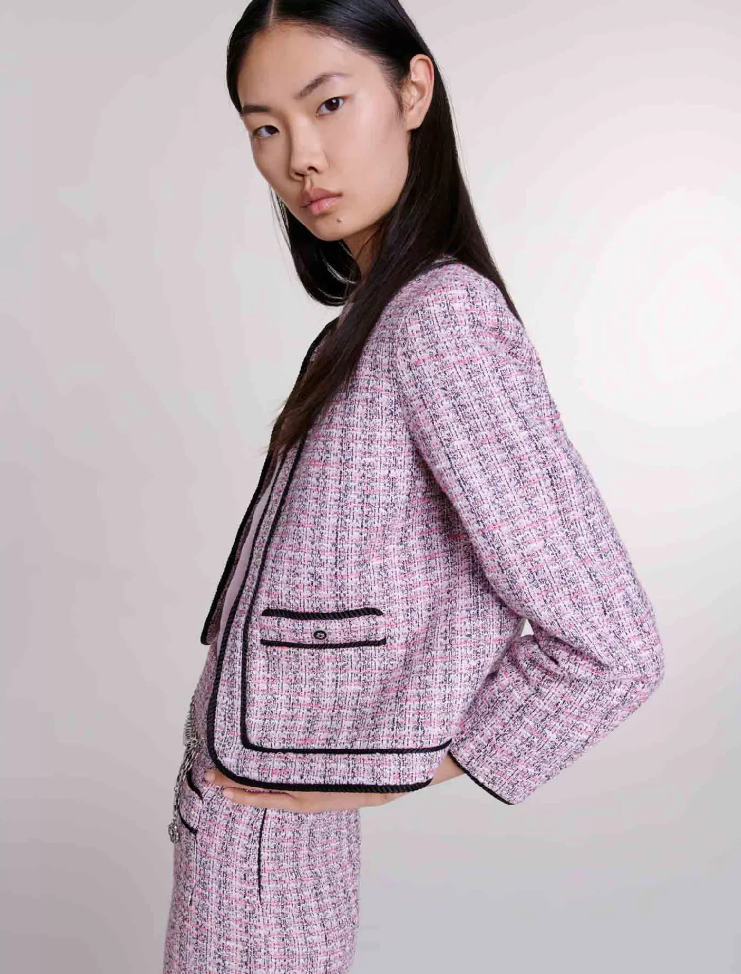 Women Maje Short Tweed Jacket