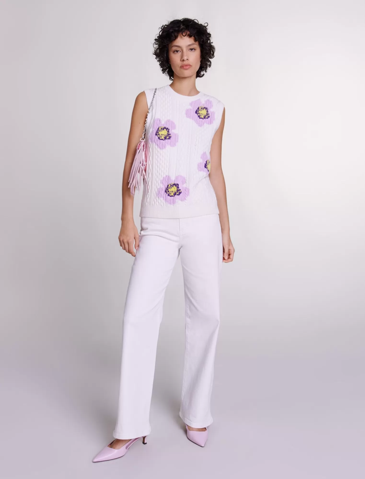 Women Maje Sleeveless Floral Jumper