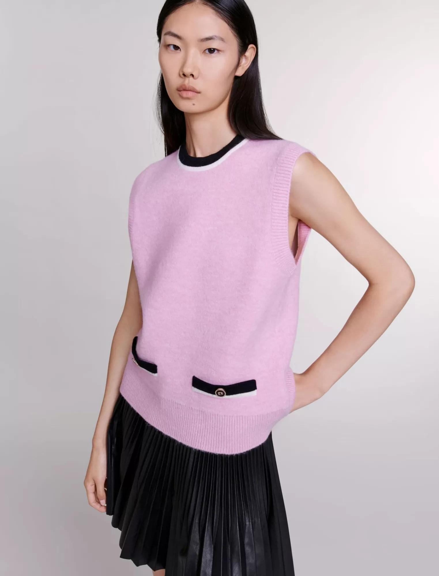 Women Maje Sleeveless Sweater