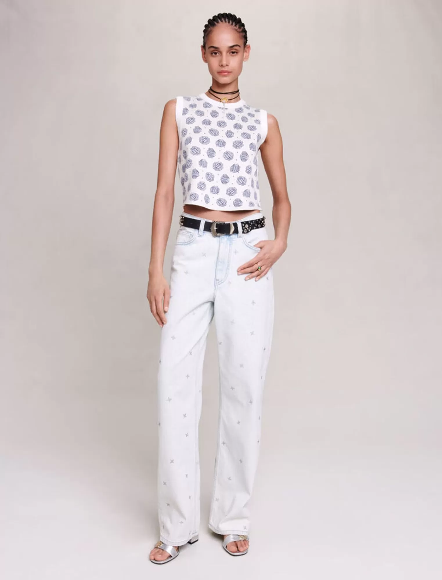 Women Maje Studded Belt