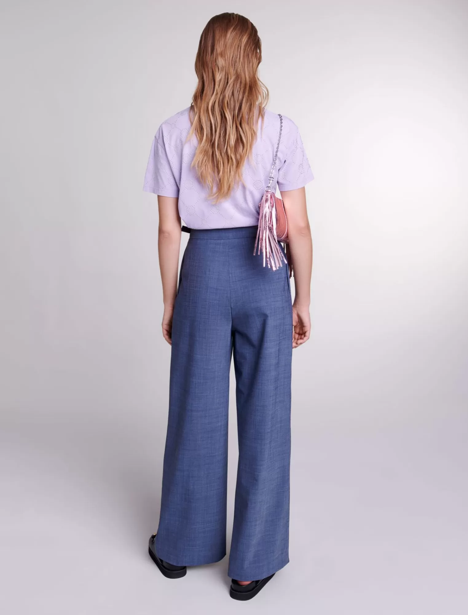 Women Maje Studded Tshirt