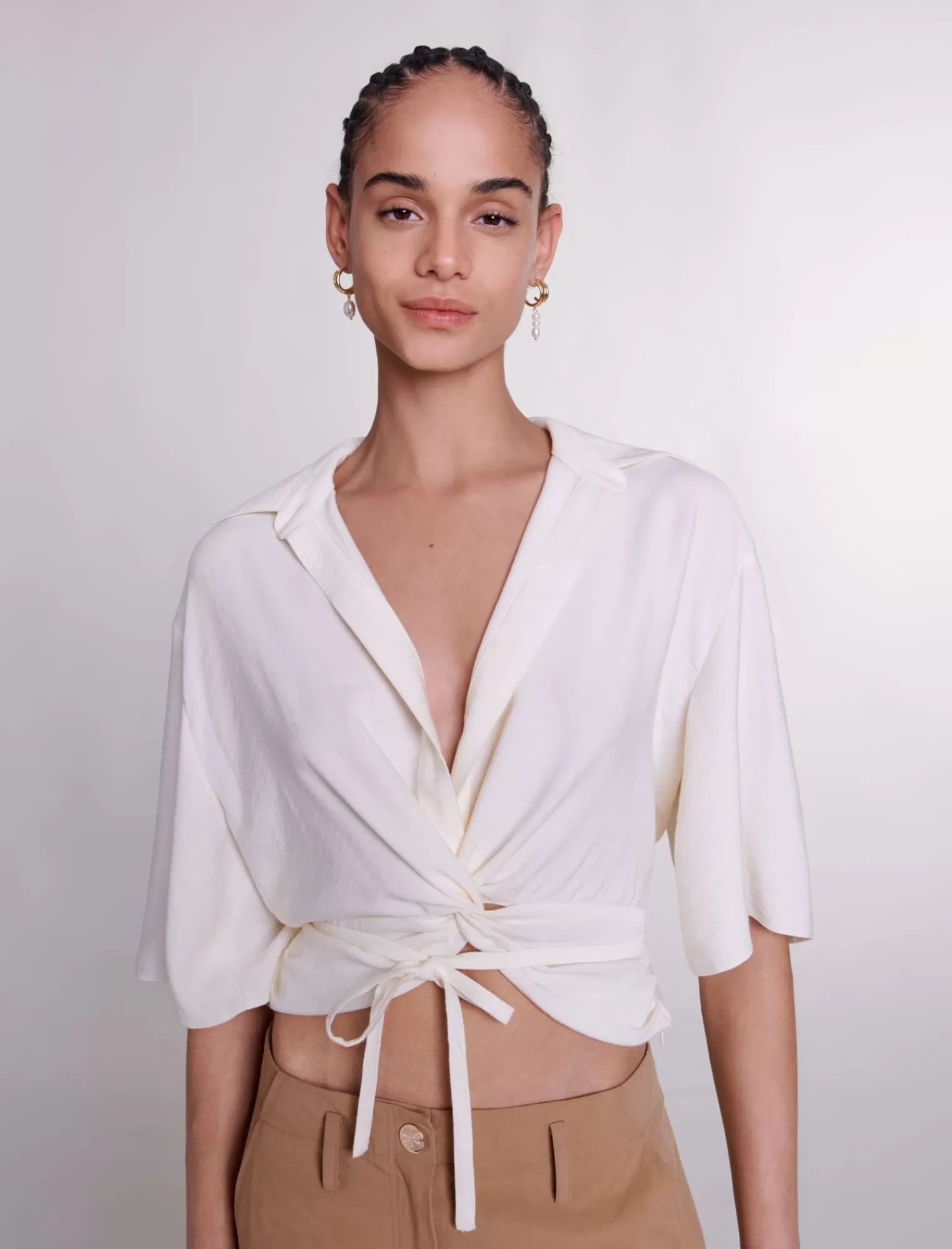 Women Maje Top To Tie
