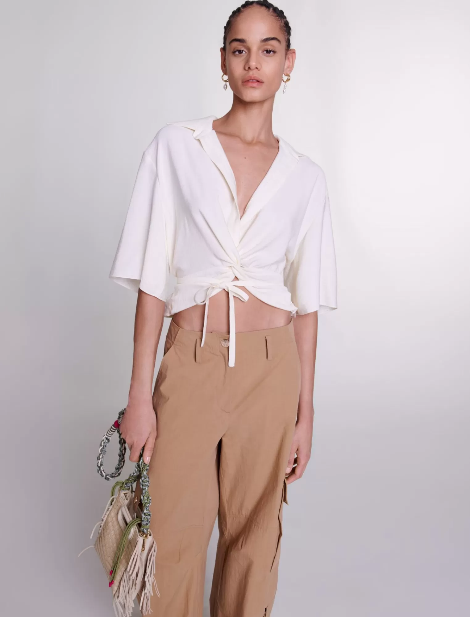 Women Maje Top To Tie