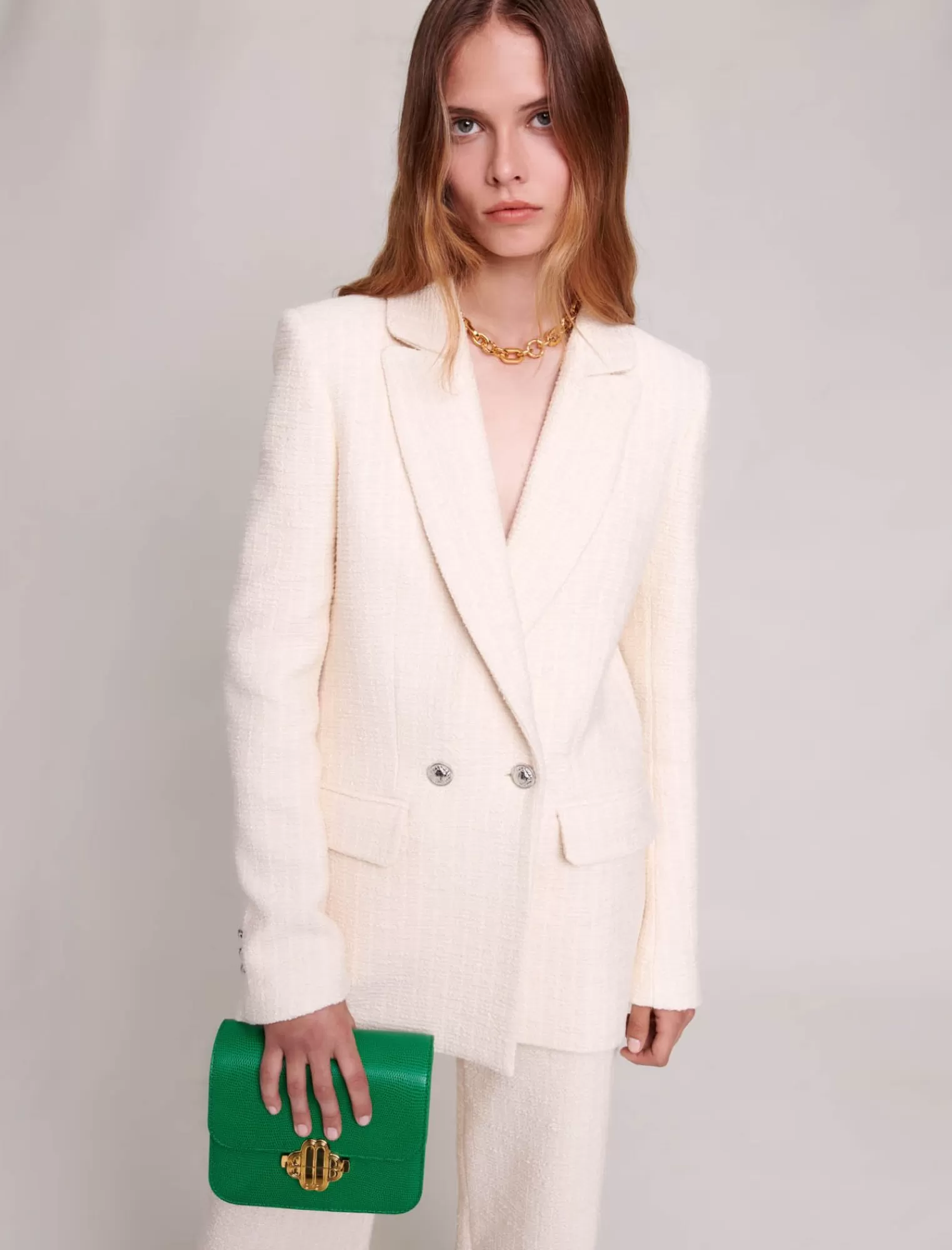 Women Maje Tweed Blazer