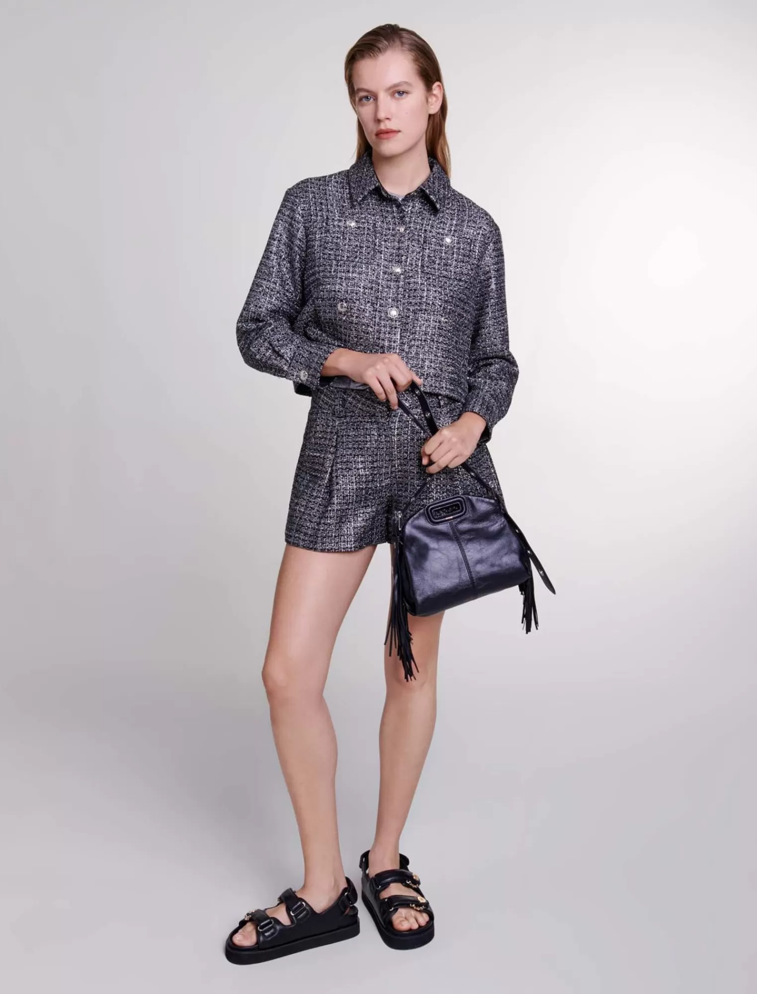 Women Maje Tweed Jacket