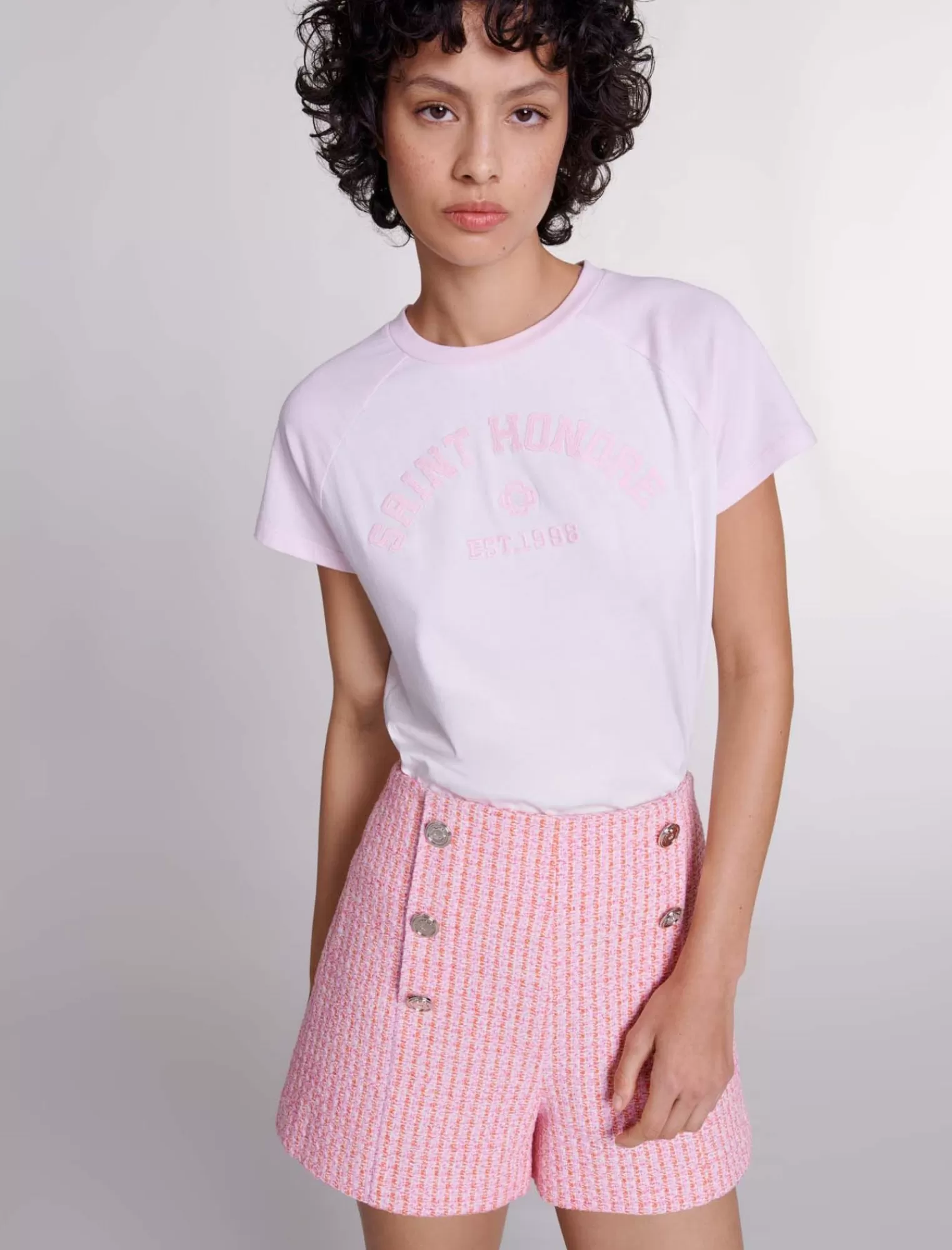 Women Maje Tweed Shorts
