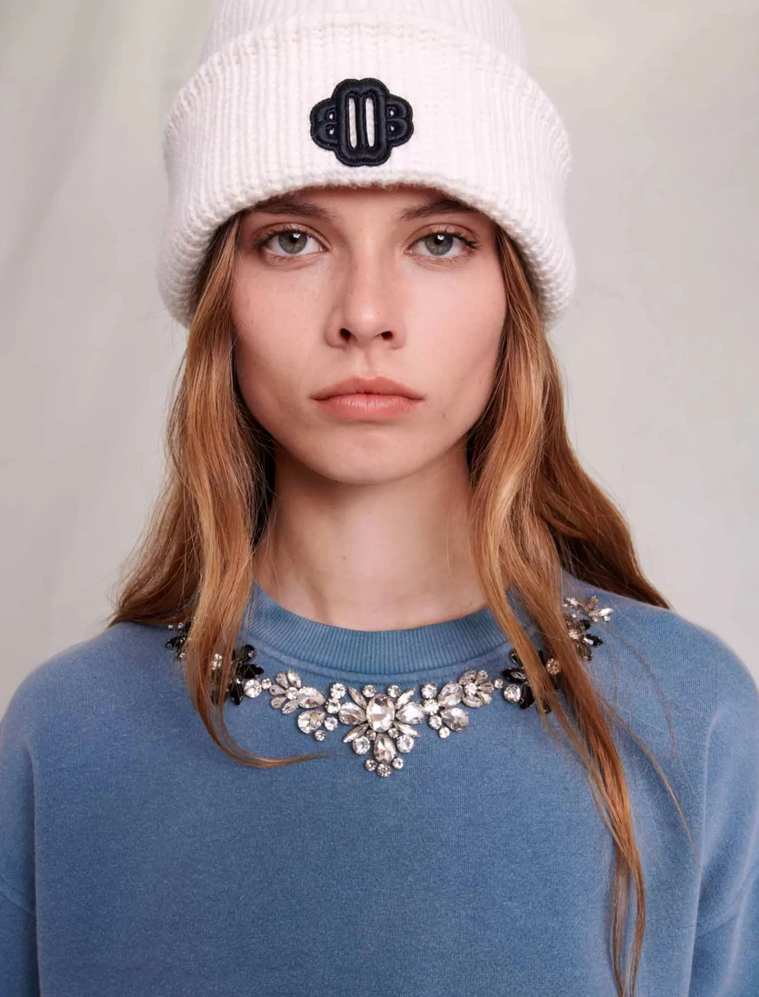 Women Maje Two Tone Sweatshirt