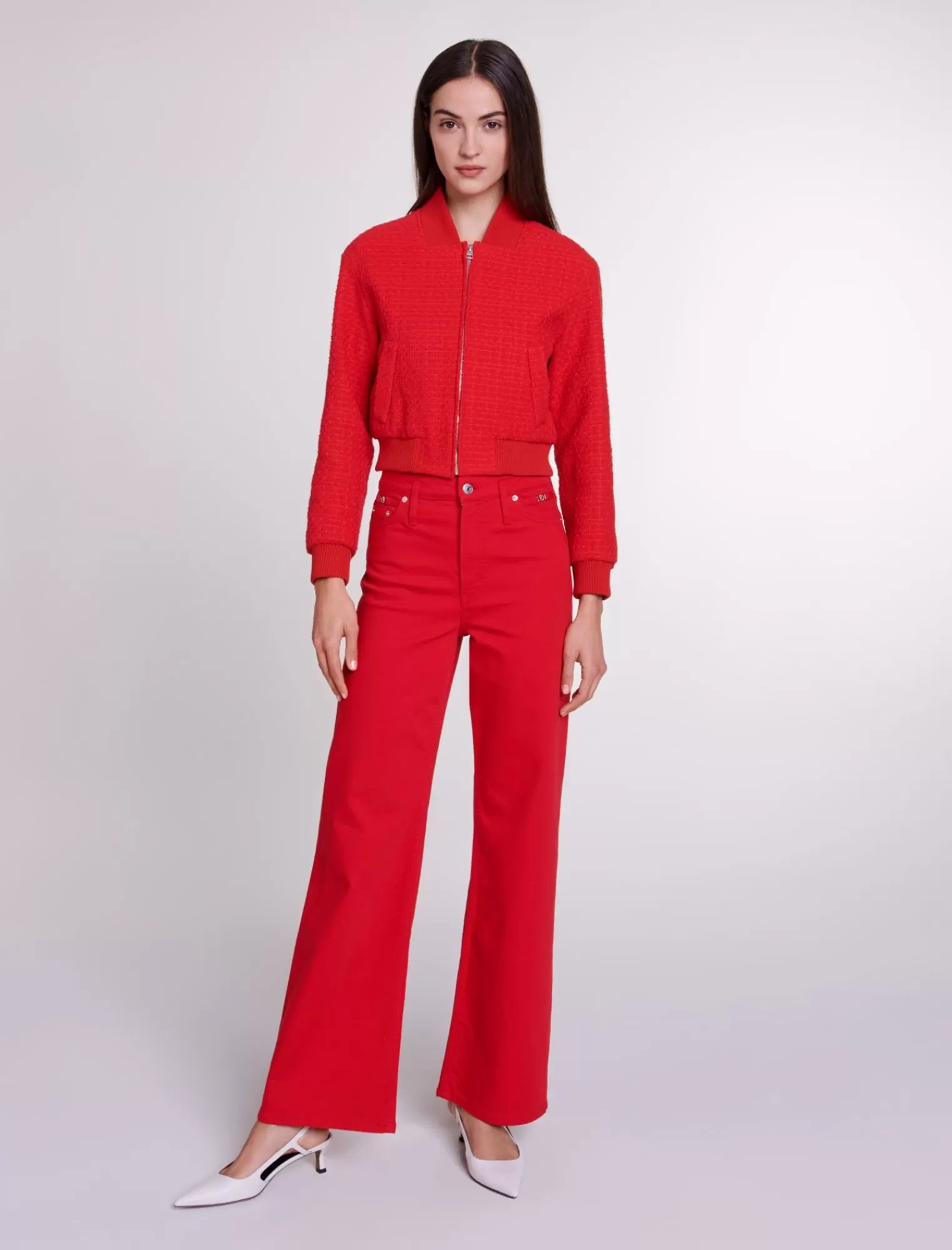 Women Maje Wide Leg Denim Jeans