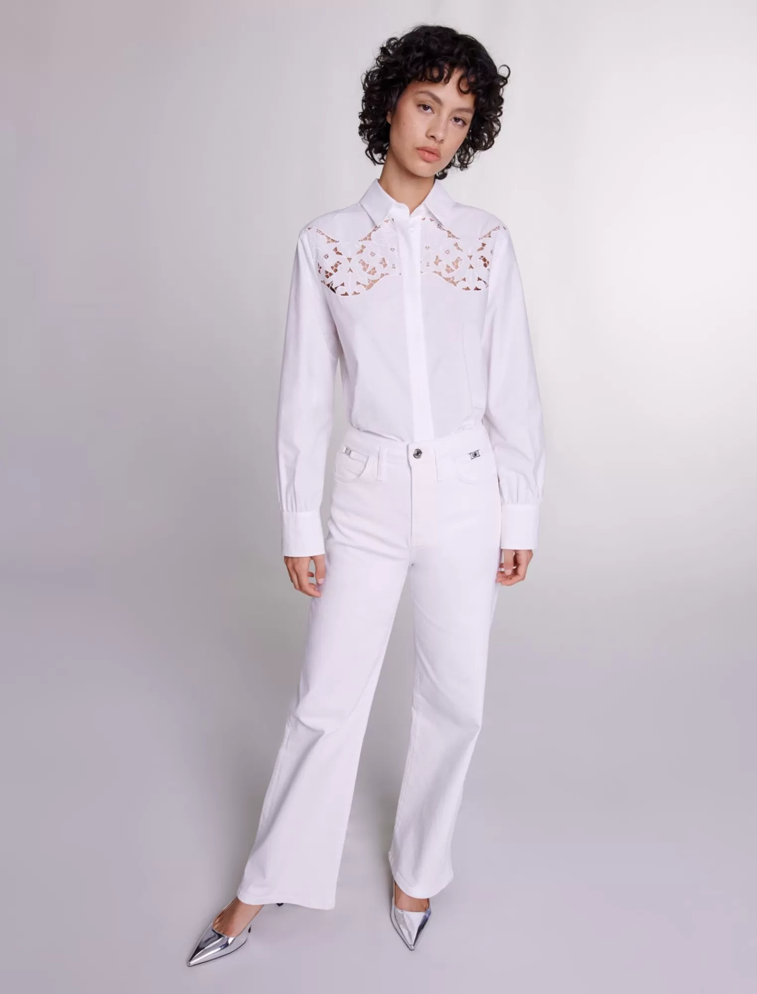 Women Maje Wide Leg Jeans
