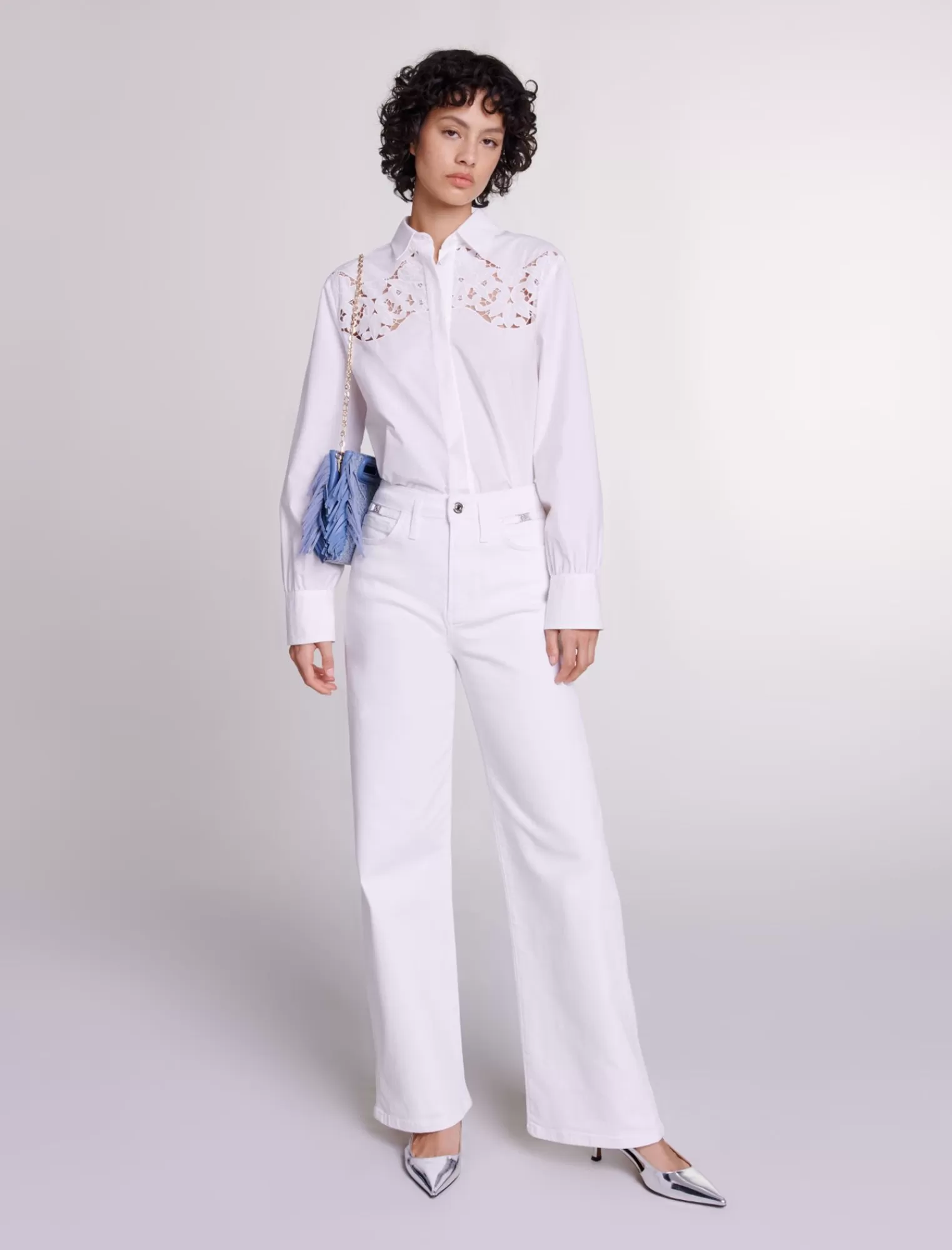 Women Maje Wide Leg Jeans
