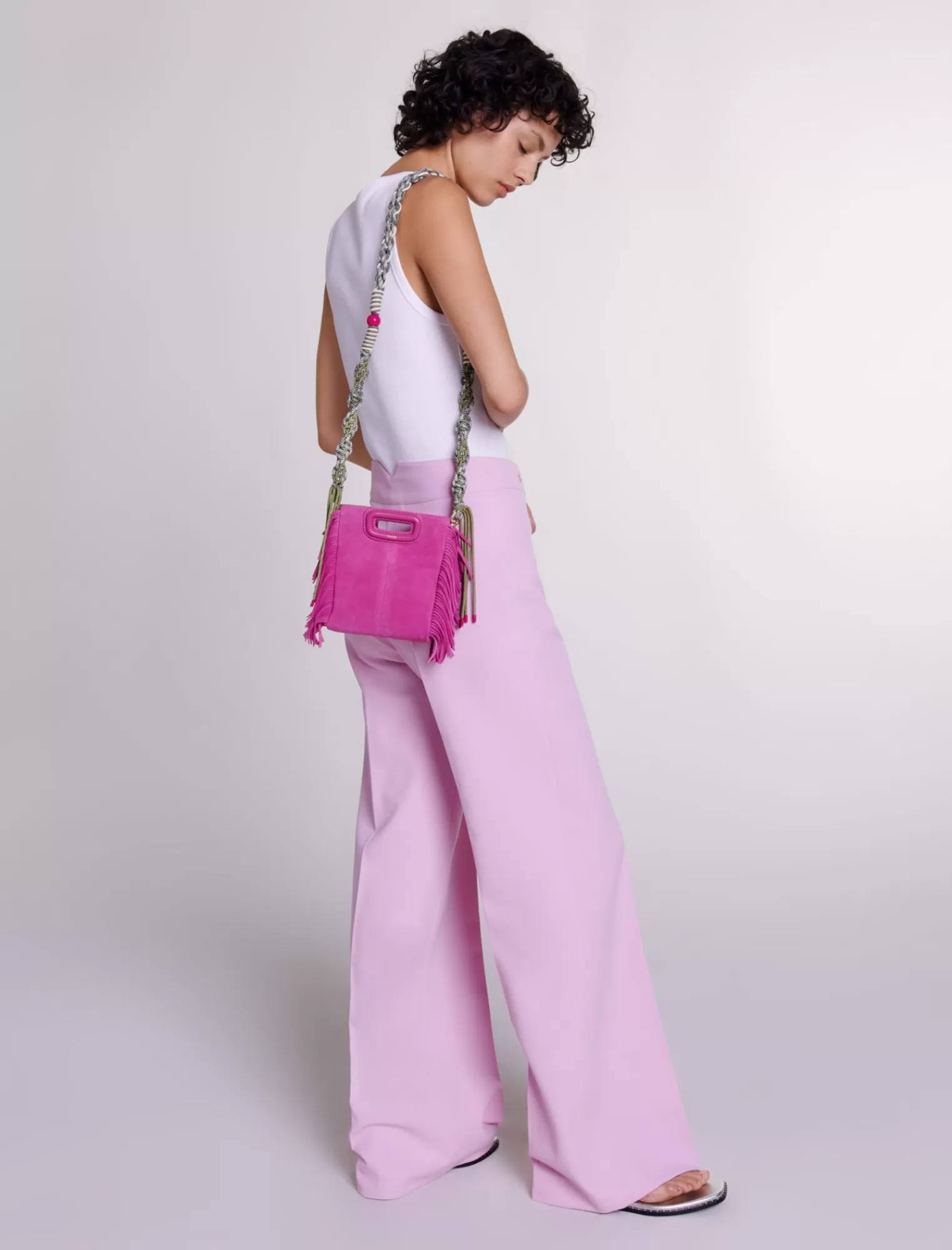 Women Maje Wide Leg Suit Trousers