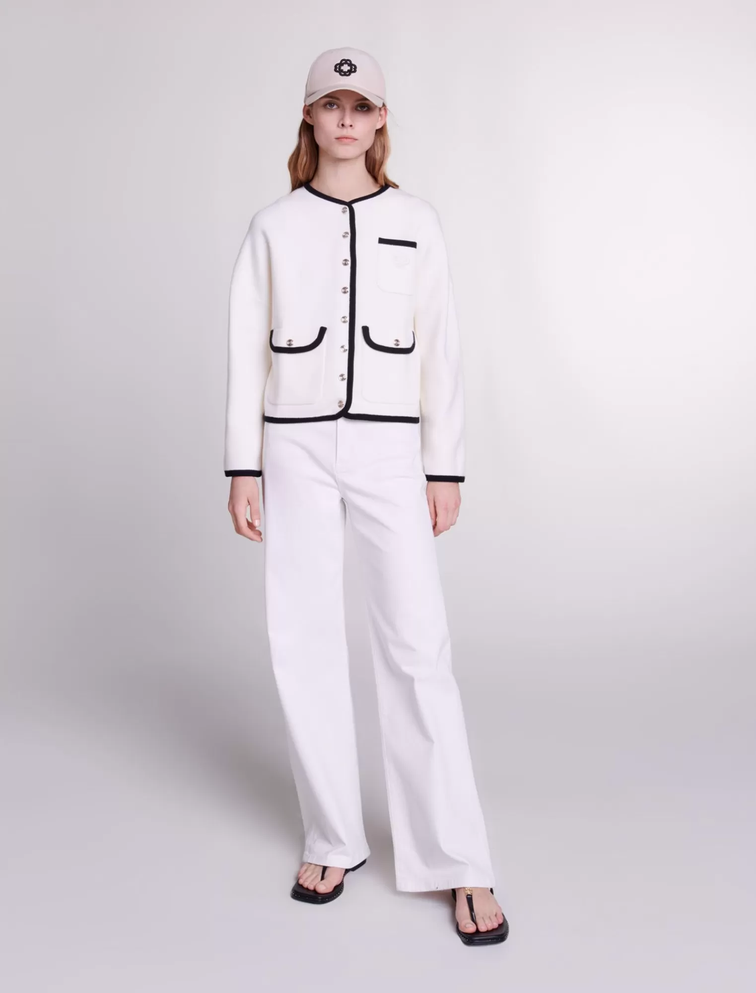 Women Maje Wool Blend Cardigan