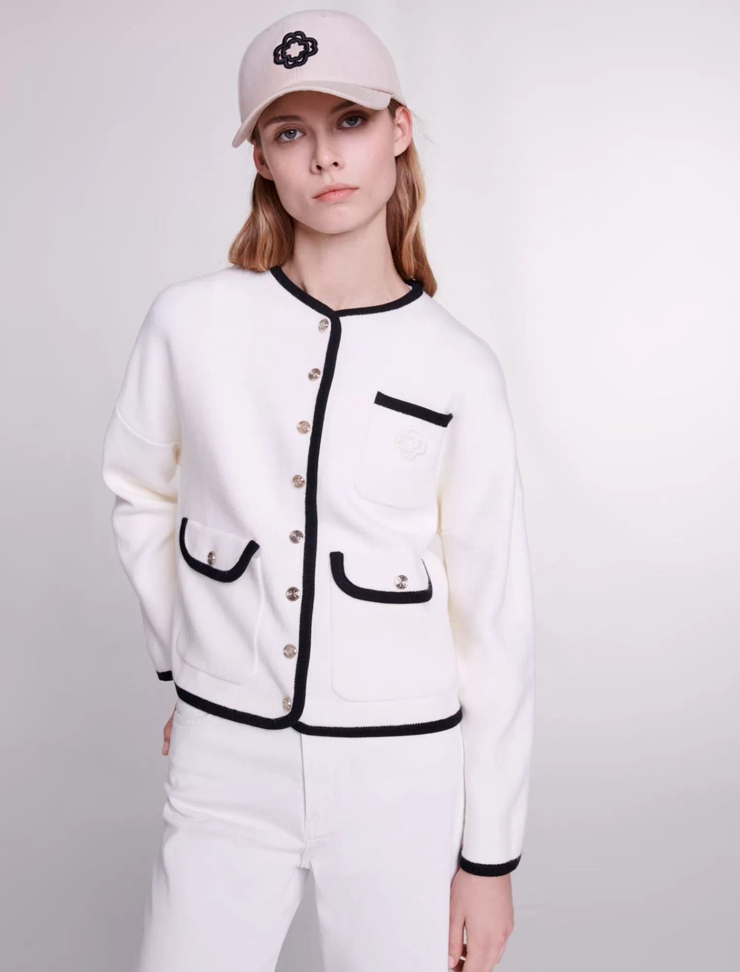 Women Maje Wool Blend Cardigan
